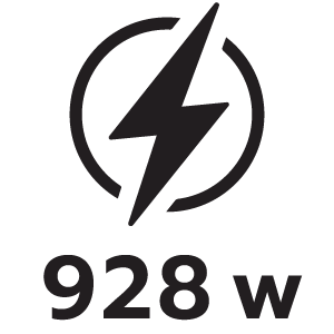 กำลังไฟ 928วัตต์