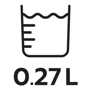 ความจุน้ำ 0.27ลิตร
