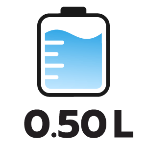 ความจุแท้งค์น้ำ 0.50ลิตร