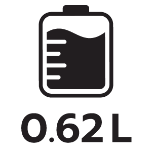 ความจุแท้งค์น้ำ 0.62ลิตร