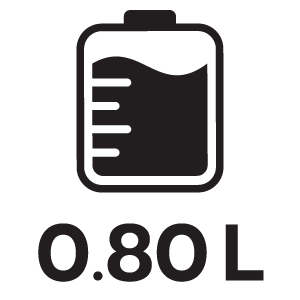 ความจุแท้งค์น้ำ 0.80ลิตร