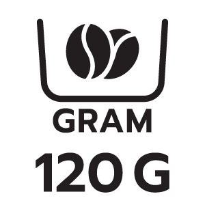 ความจุโถบดเมล็ดกาแฟ 120กรัม