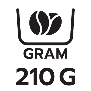 ความจุโถบดเมล็ดกาแฟ 210กรัม