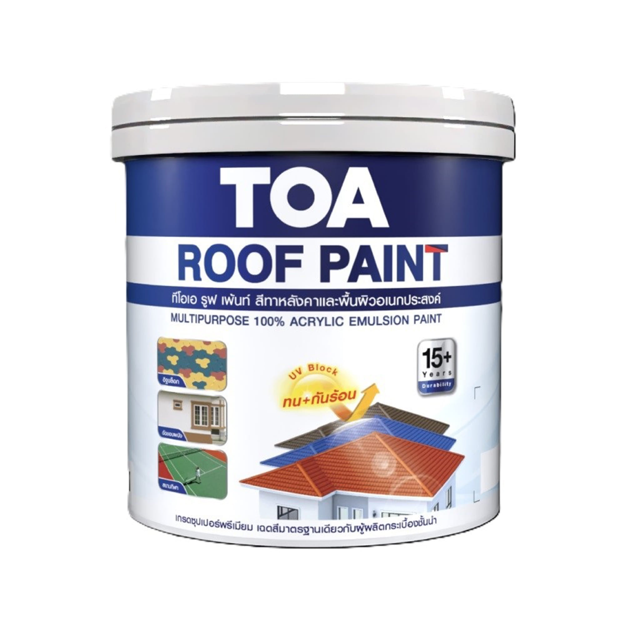 สีทาหลังคา TOA ROOF PAINT R191 สีแดงโอลิมปัส 1 แกลลอน