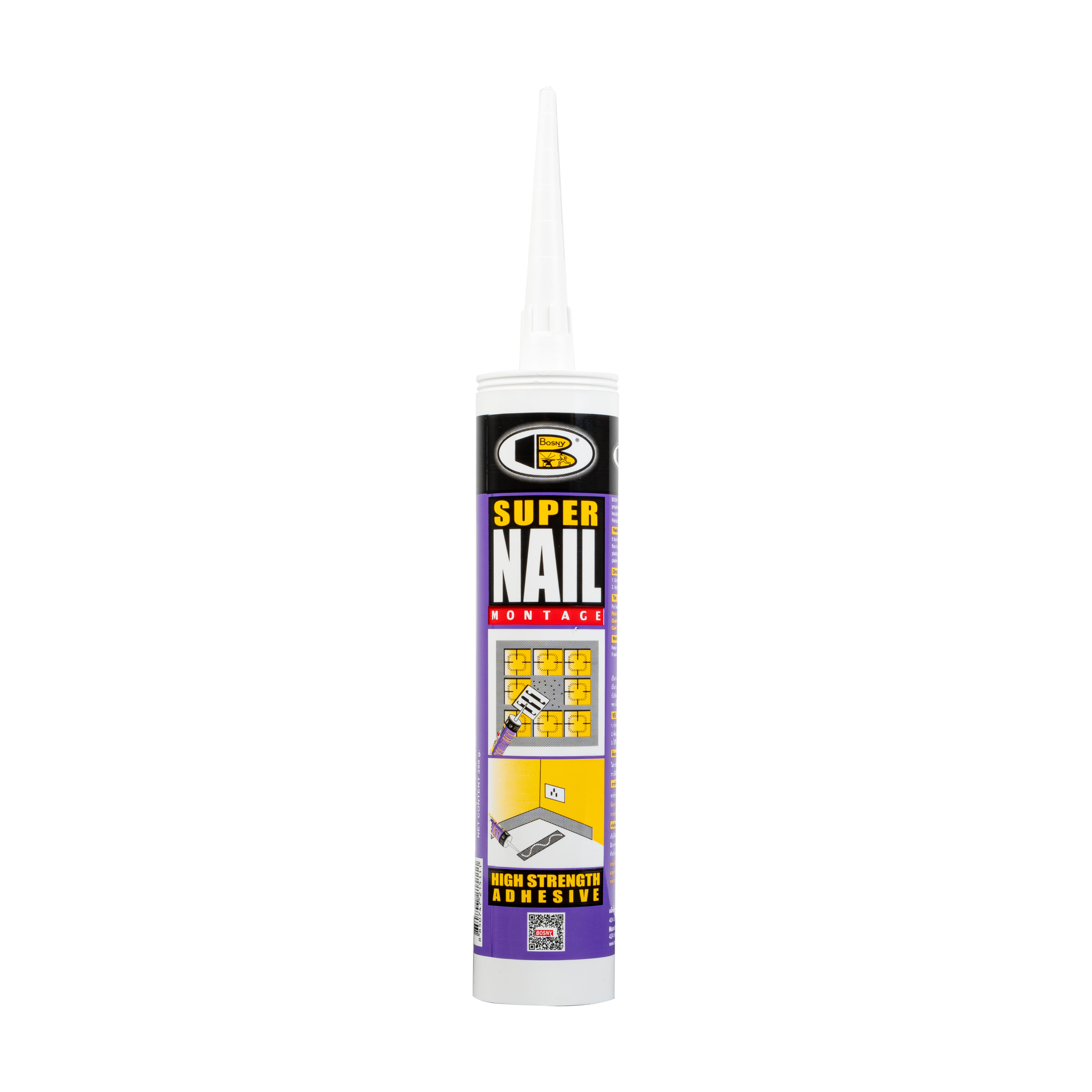 SUPER NAIL ADHESIVE BOSNY SUPER NAIL B215 350G WHITE