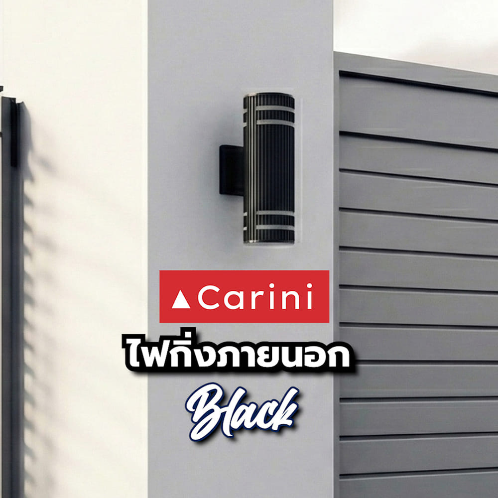 ไฟกิ่งภายนอก CARINI BO-G5105/2 สีดำ