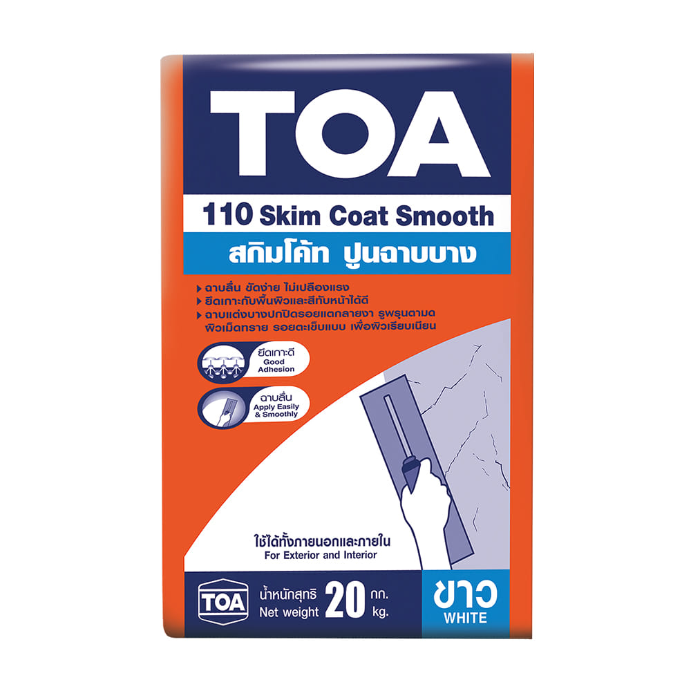 ซีเมนต์ฉาบผิวละเอียด TOA 110 20 กก. สีขาว