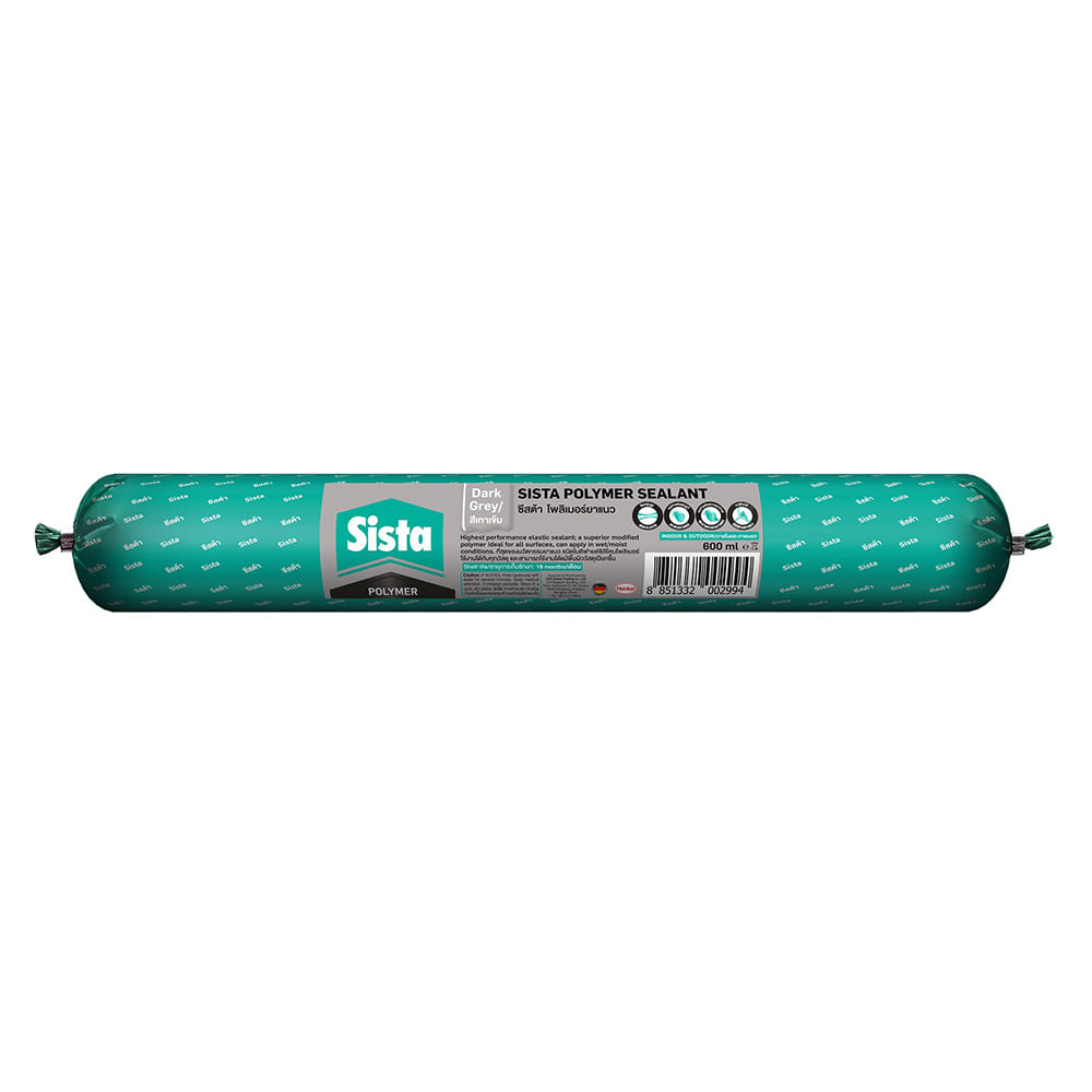 ยาแนวโพลีเมอร์อุดรอย SISTA 600 มล. สีเทา