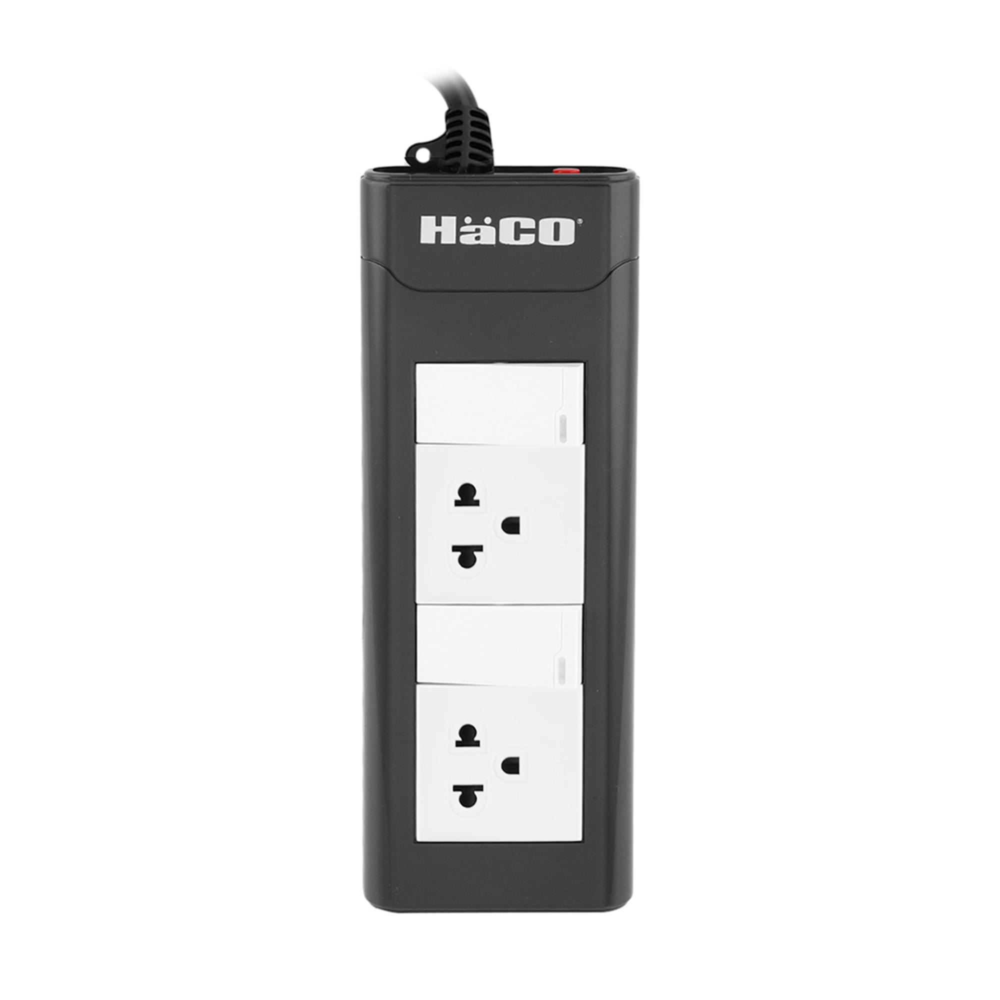 รางปลั๊กไฟ 2 ช่อง 2 สวิตซ์ HACO EPN-2S2EB/2 16 แอมป์ 2 ม.