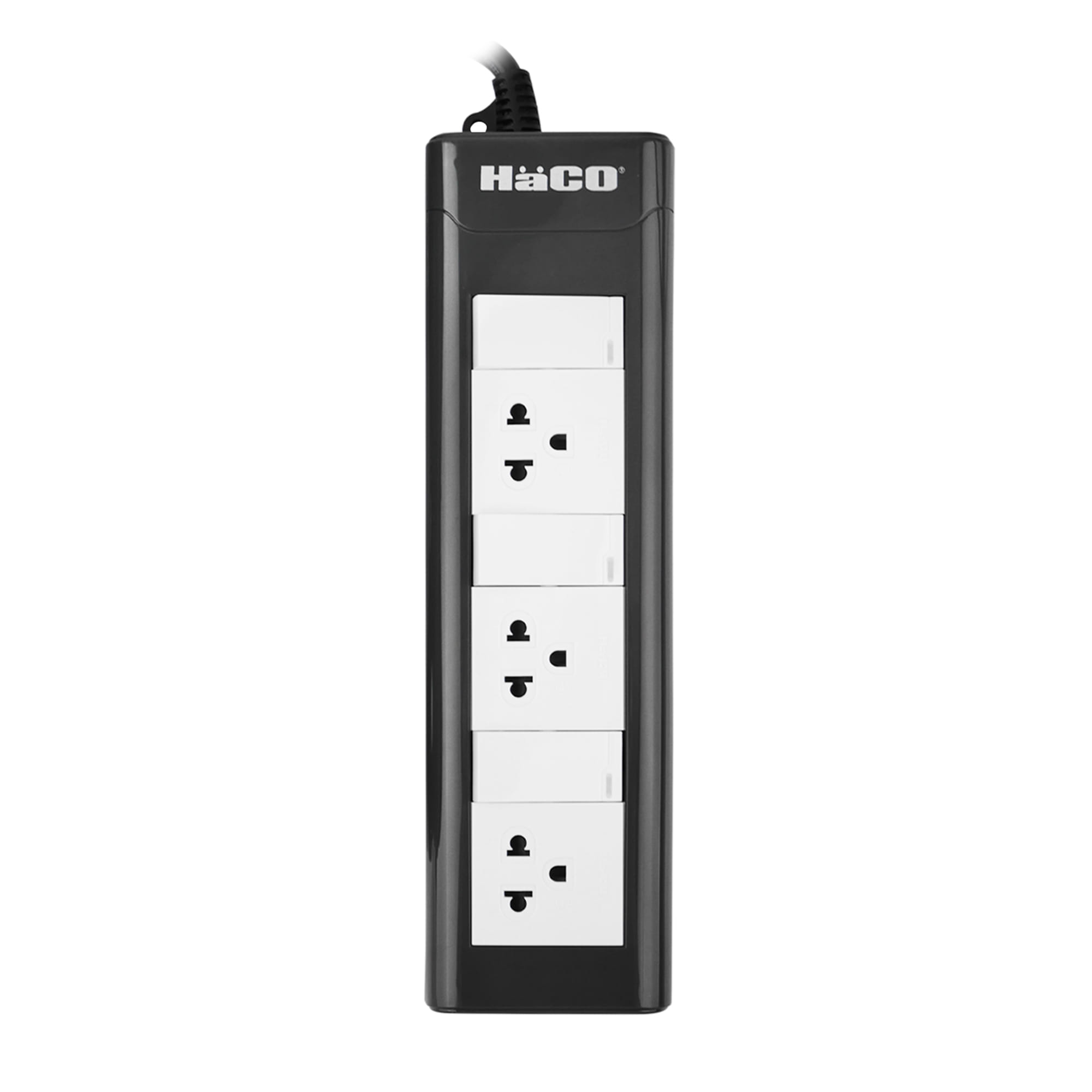 รางปลั๊กไฟ 3ช่อง 3สวิตซ์ HACO EPN-3S3EB/5 16 แอมป์ 5 เมตร