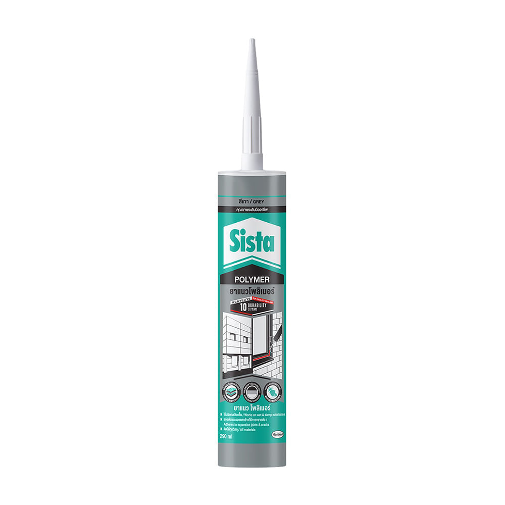 ยาแนวโพลีเมอร์อุดรอย SISTA POLYMER SEALANT 290 มล. สีเทา