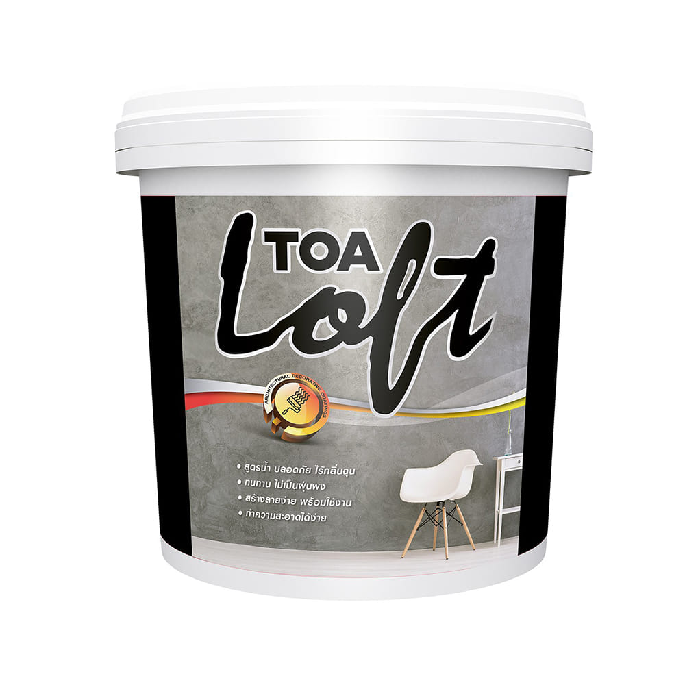 สีน้ำลอฟท์ภายนอก TOA LOFT2 สีเทากลาง 12 กก.