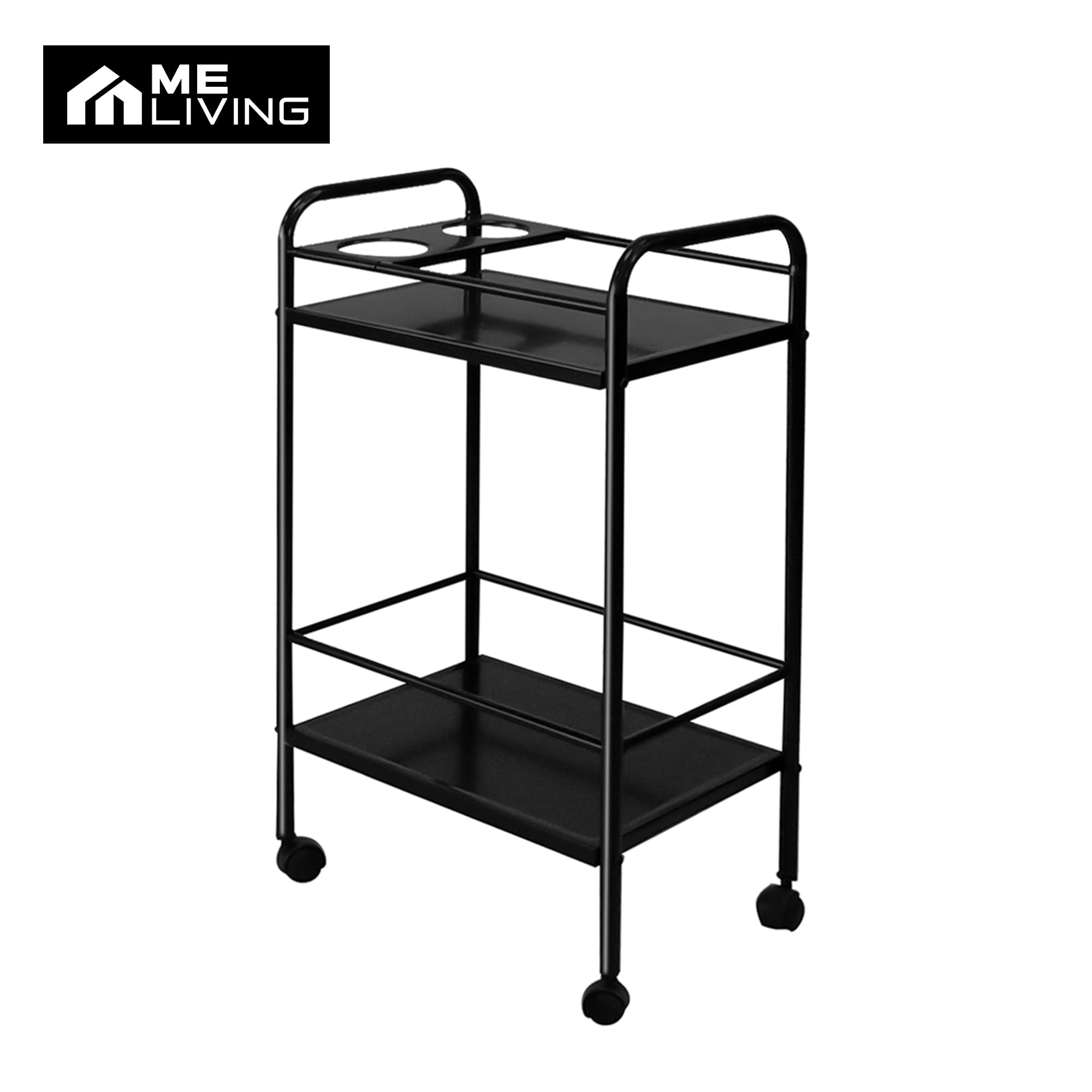 ชั้นวางของ 2 ชั้น มีล้อ ME LIVING BAR-S 44x31x81 ซม. สีดำ