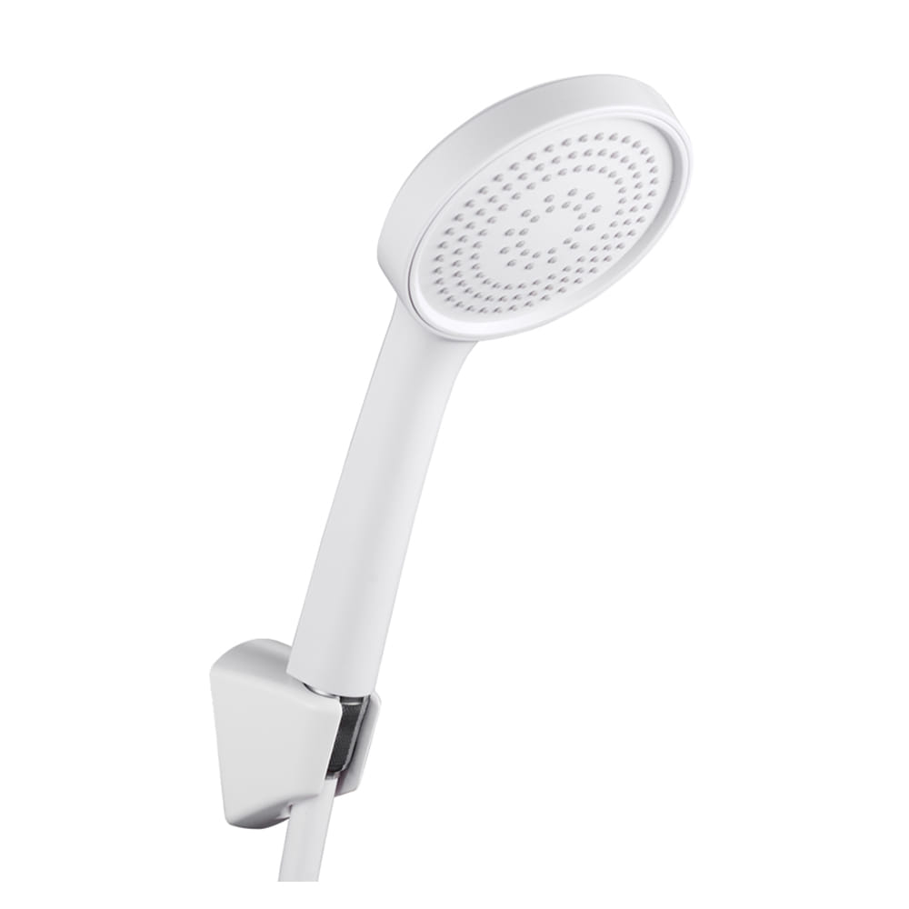 ชุดฝักบัวสายอ่อน 1 ระดับ RASLAND LUX-WHITE สีขาว