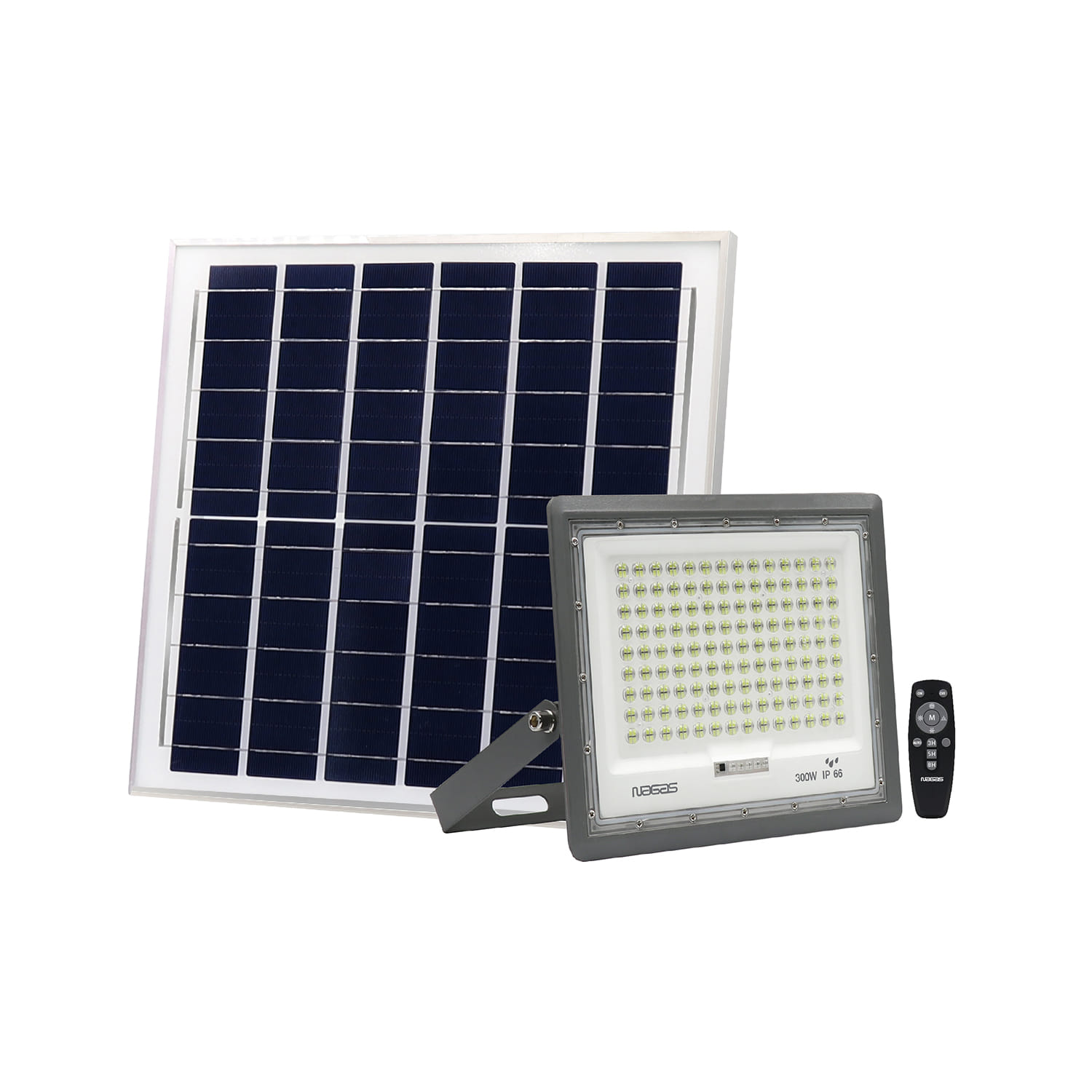 ไฟสปอตไลท์ SOLAR NAGAS BRIGHT 300 วัตต์ DAYLIGHT สีเทา