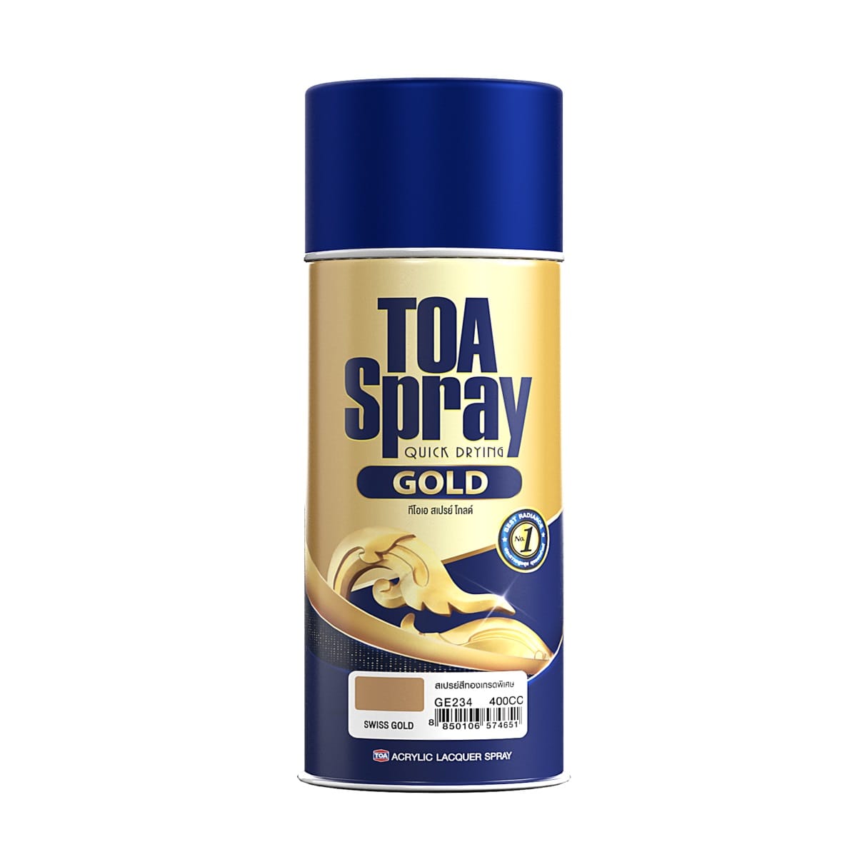 สีสเปรย์ TOA GE234 สี SWISS GOLD 400 ซีซี