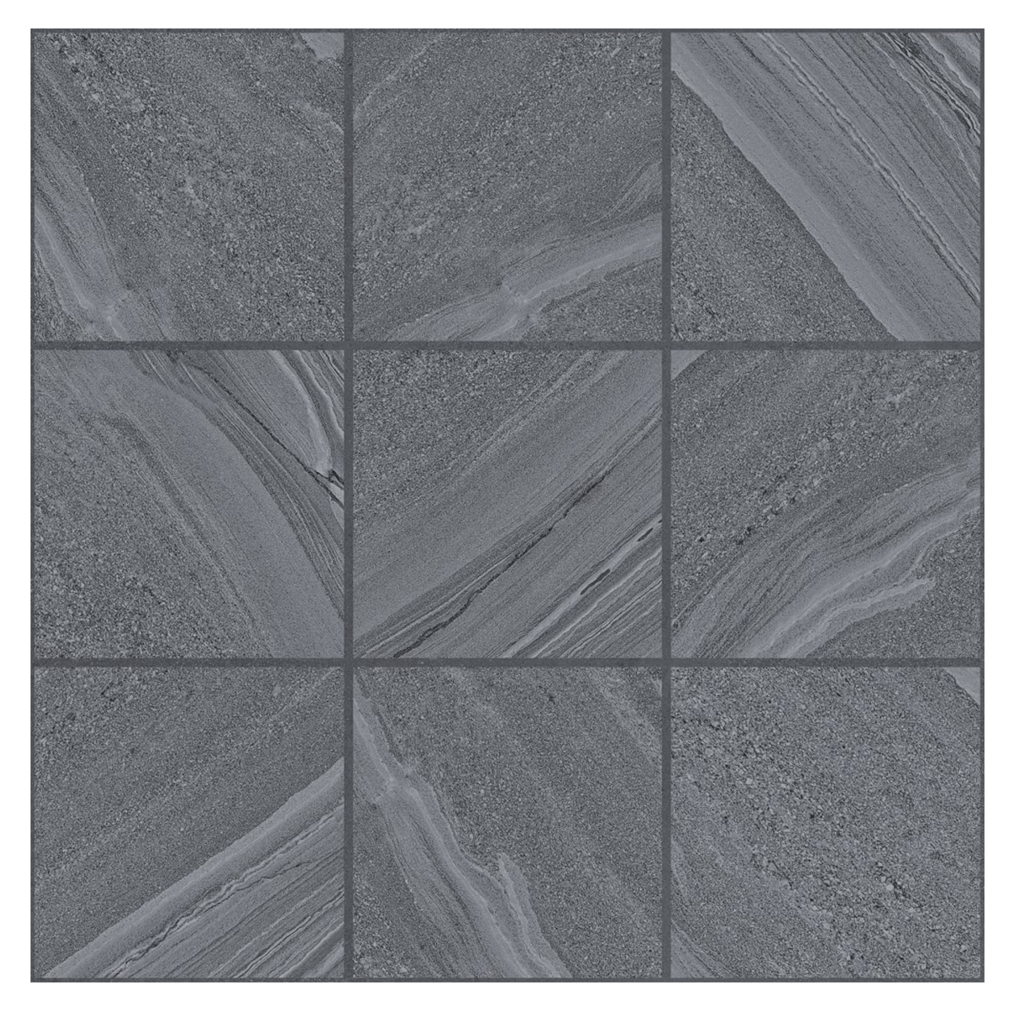 กระเบื้องพื้น 16x16 นิ้ว COTTO เซนทอร์ ดำ (ECO) PM 0.96 ตร.ม.