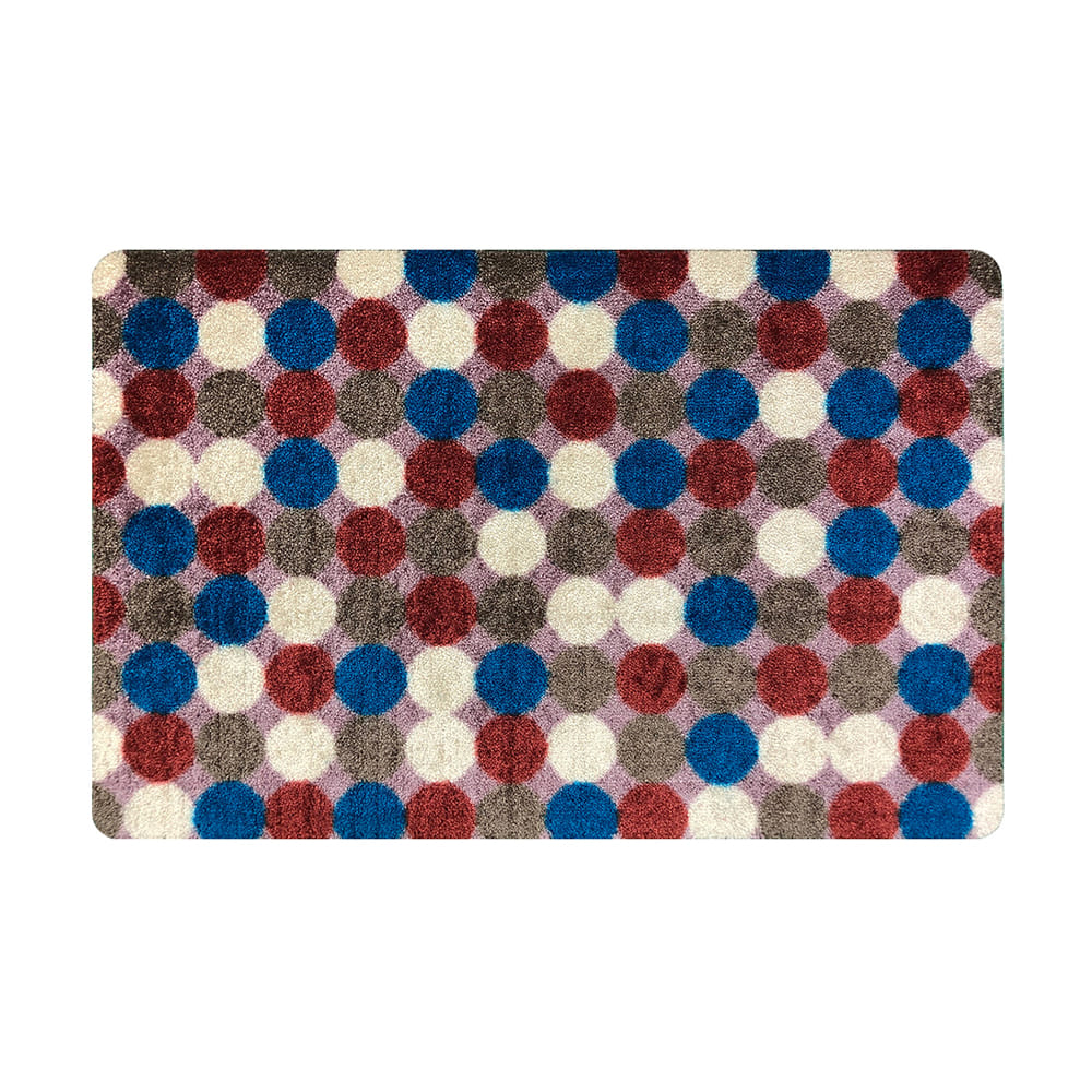 พรมเช็ดเท้าดักฝุ่น PRAW DE POLKA DOT RETRO 50X75 ซม. หลากสี