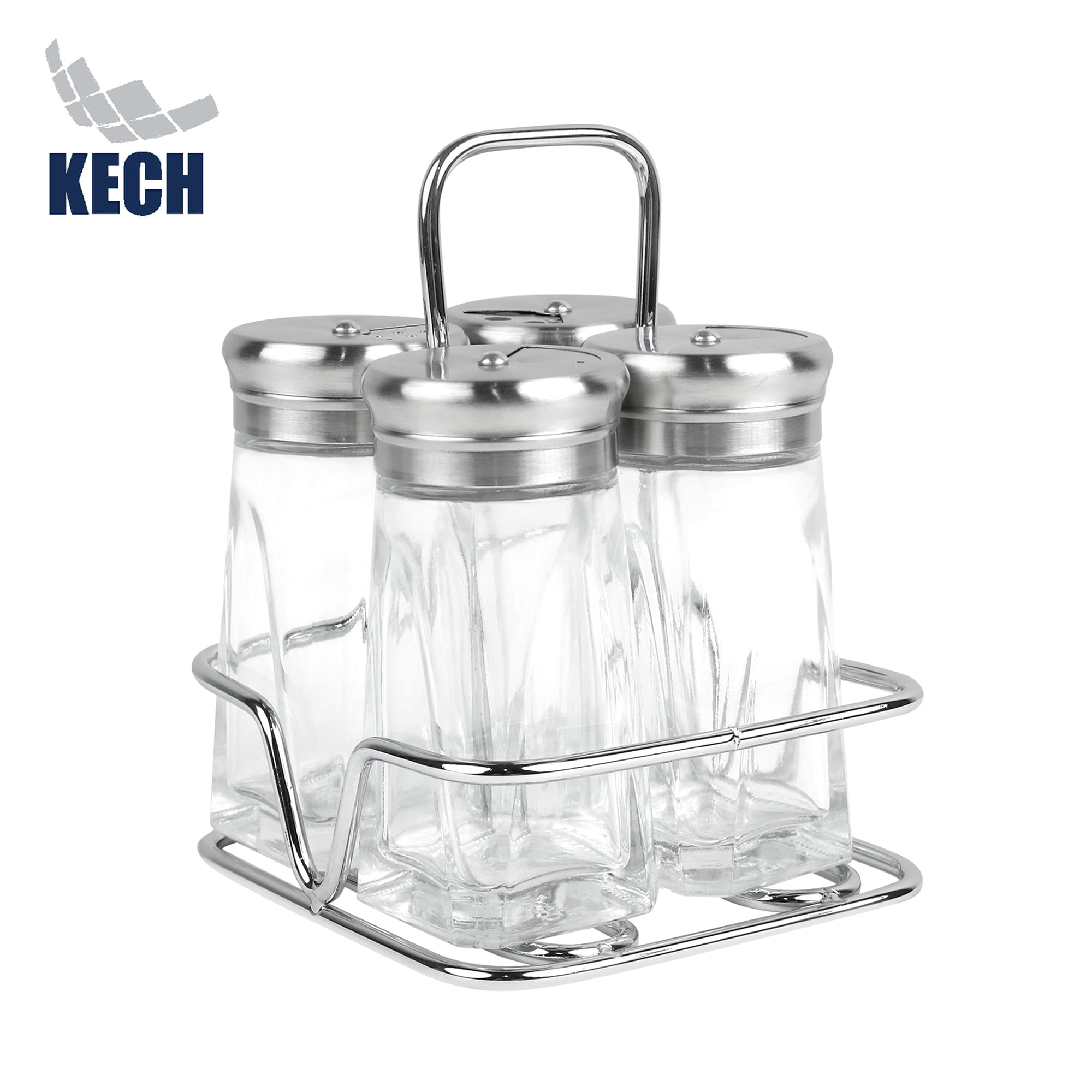 ชุดที่ใส่เครื่องปรุง 4 ช่อง KECH HOUS สเตนเลส
