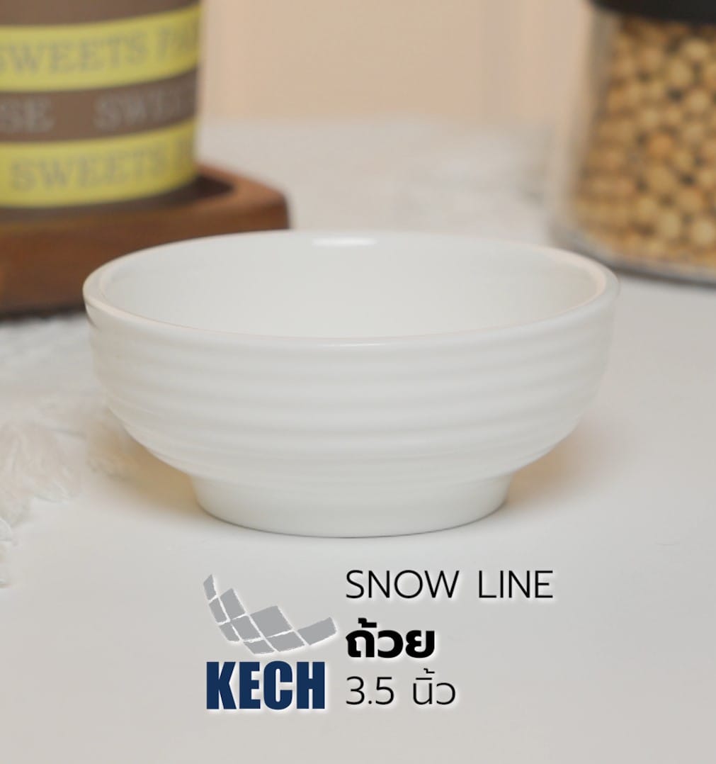 ถ้วย PORCELAIN 3.5 นิ้ว KECH SNOW LINE