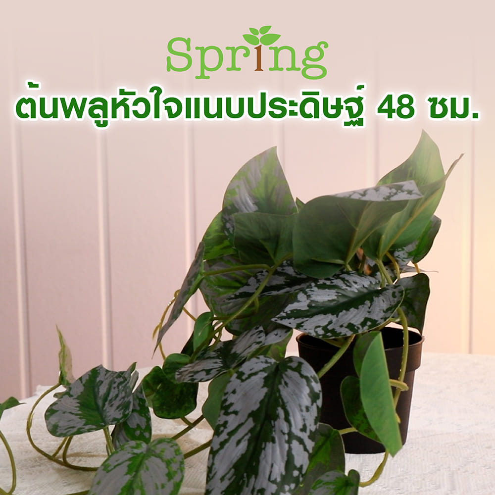 ต้นพลูหัวใจแนบประดิษฐ์ SPRING 48 ซม.