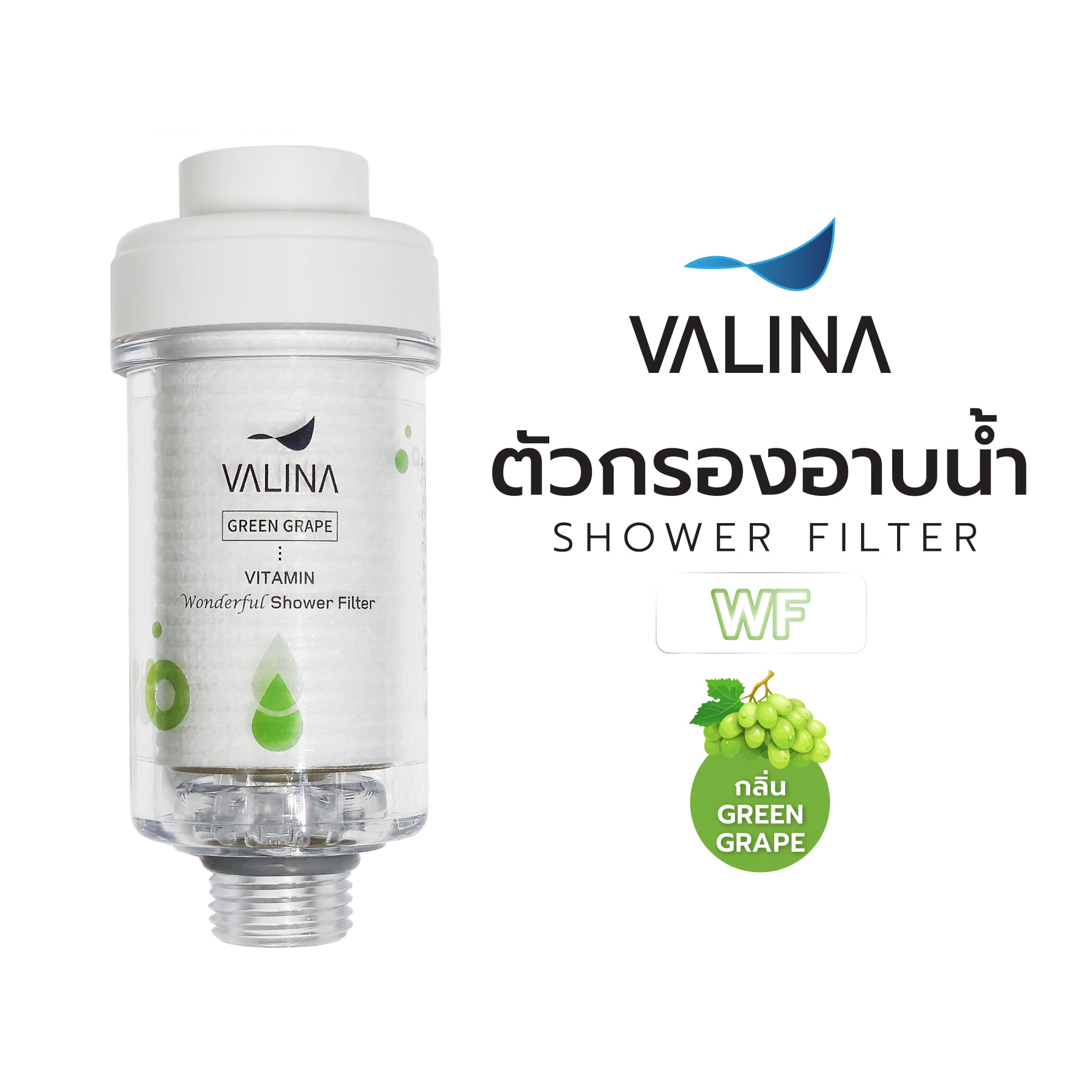 ตัวกรองอาบน้ำ VALINA WF กลิ่น GREEN GRAPE