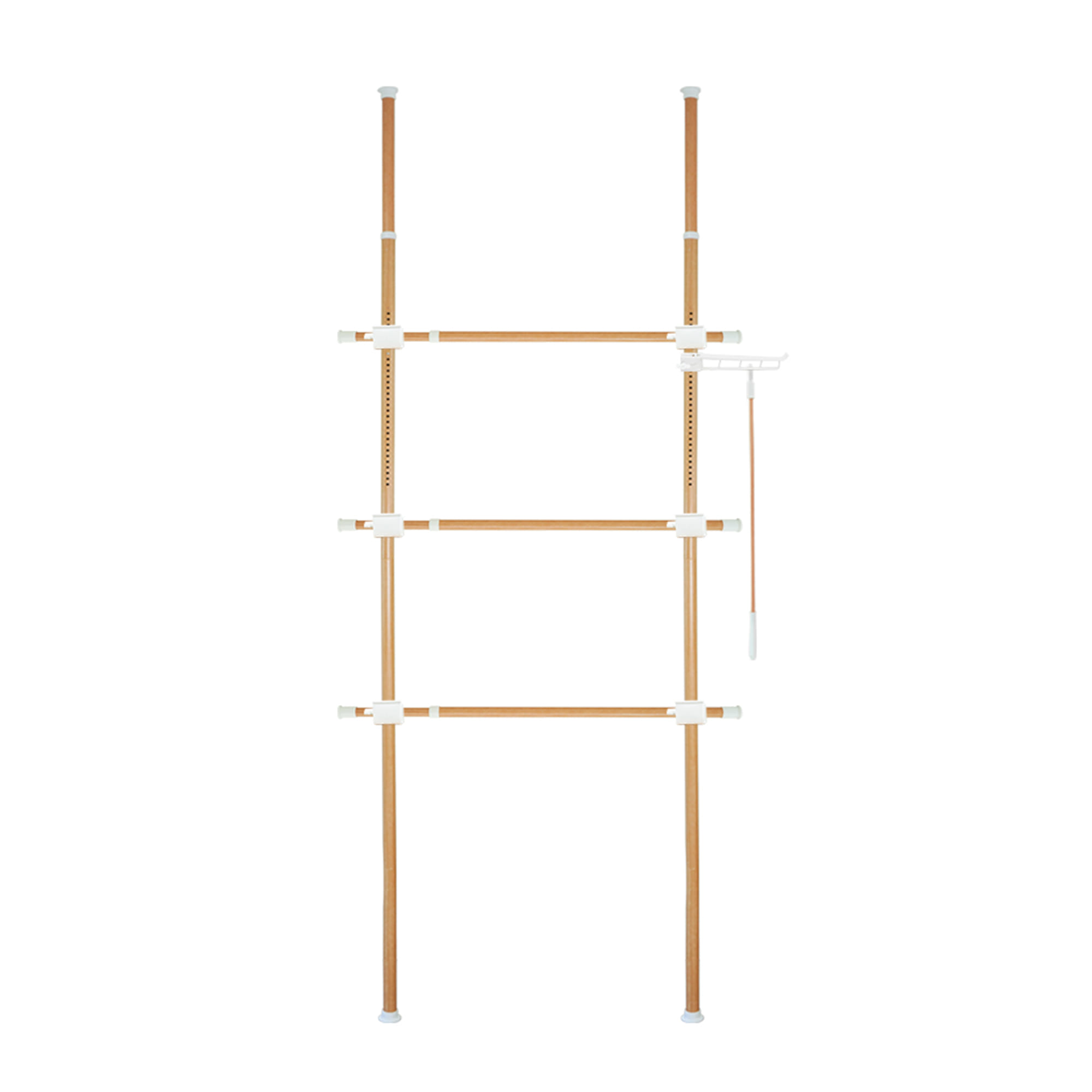 ราวแขวนผ้า 3 ราวแขวน TUGU R58M 110x50x300 ซม. ลายไม้