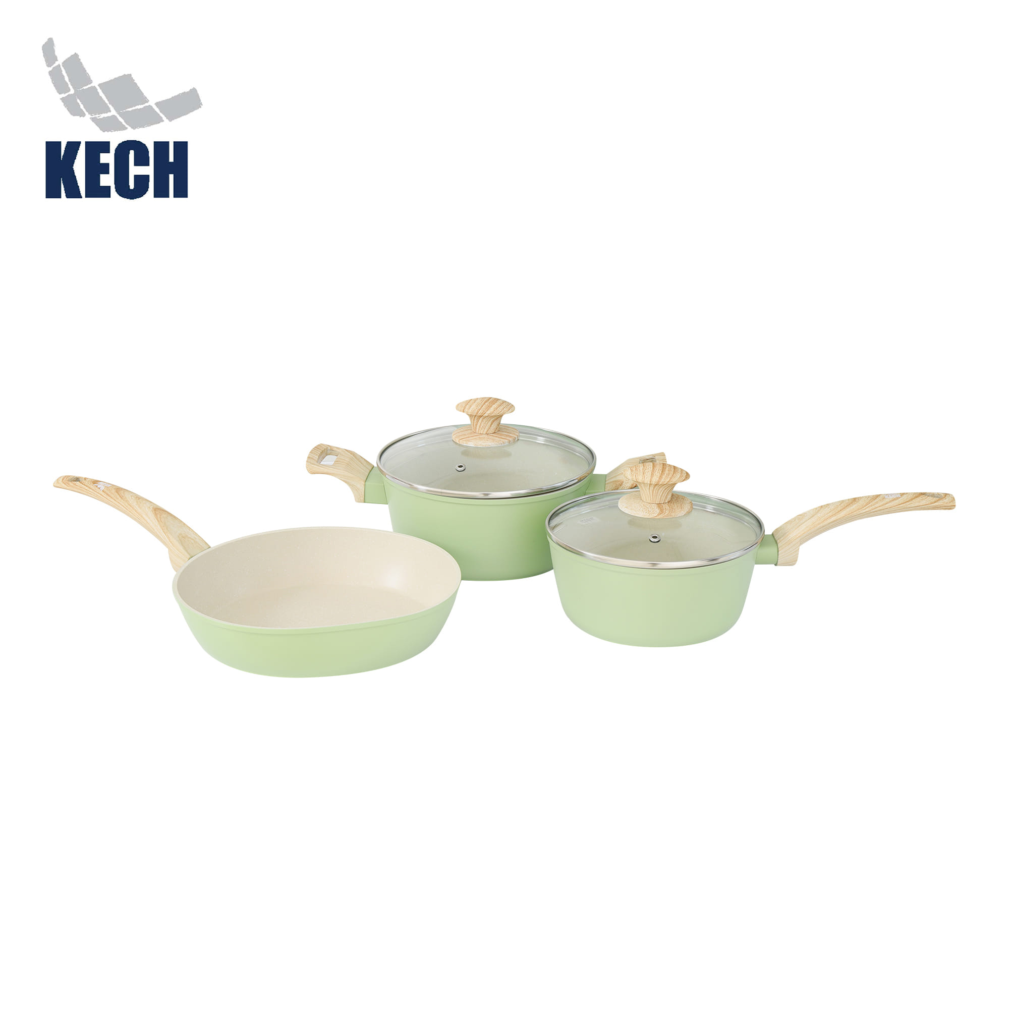 ชุดเครื่องครัว KECH EVA IH 5 ชิ้น สีเขียว
