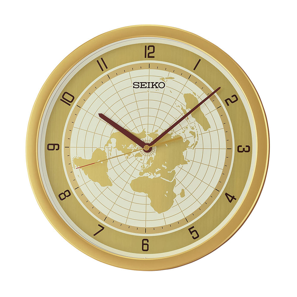 นาฬิกาแขวน SEIKO CLOCKS QXA814G 14.2 นิ้ว สีทอง