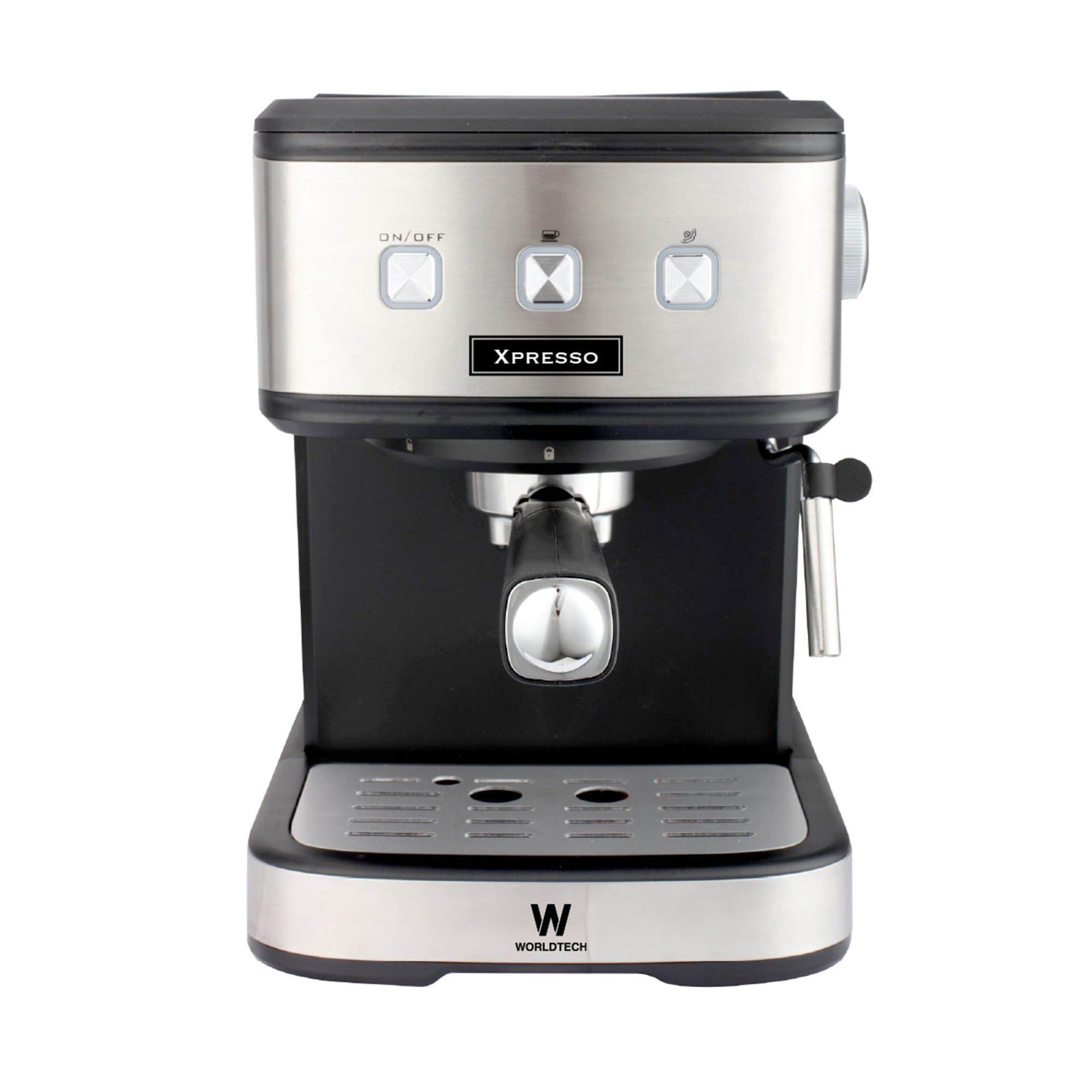 เครื่องชงกาแฟเอสเพรสโซ่ WORLDTECH WT-CM15 สีเงิน/ดำ