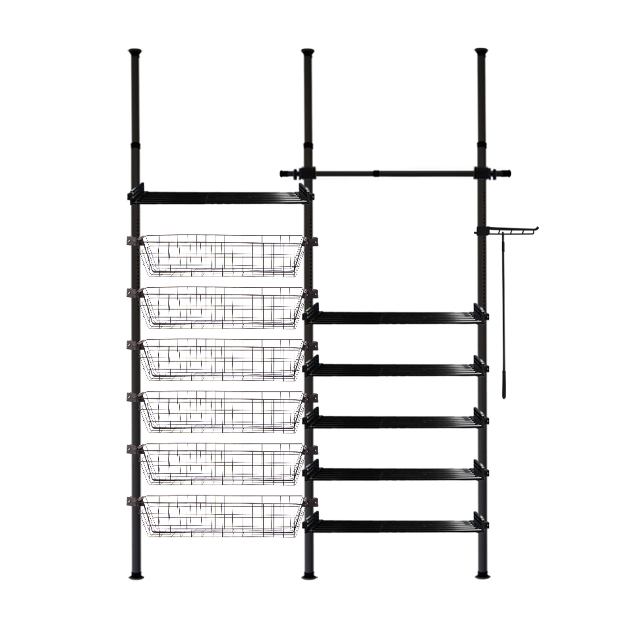 ราวแขวนผ้า TUGU R67B 170x42.5x300 ซม. สีดำ