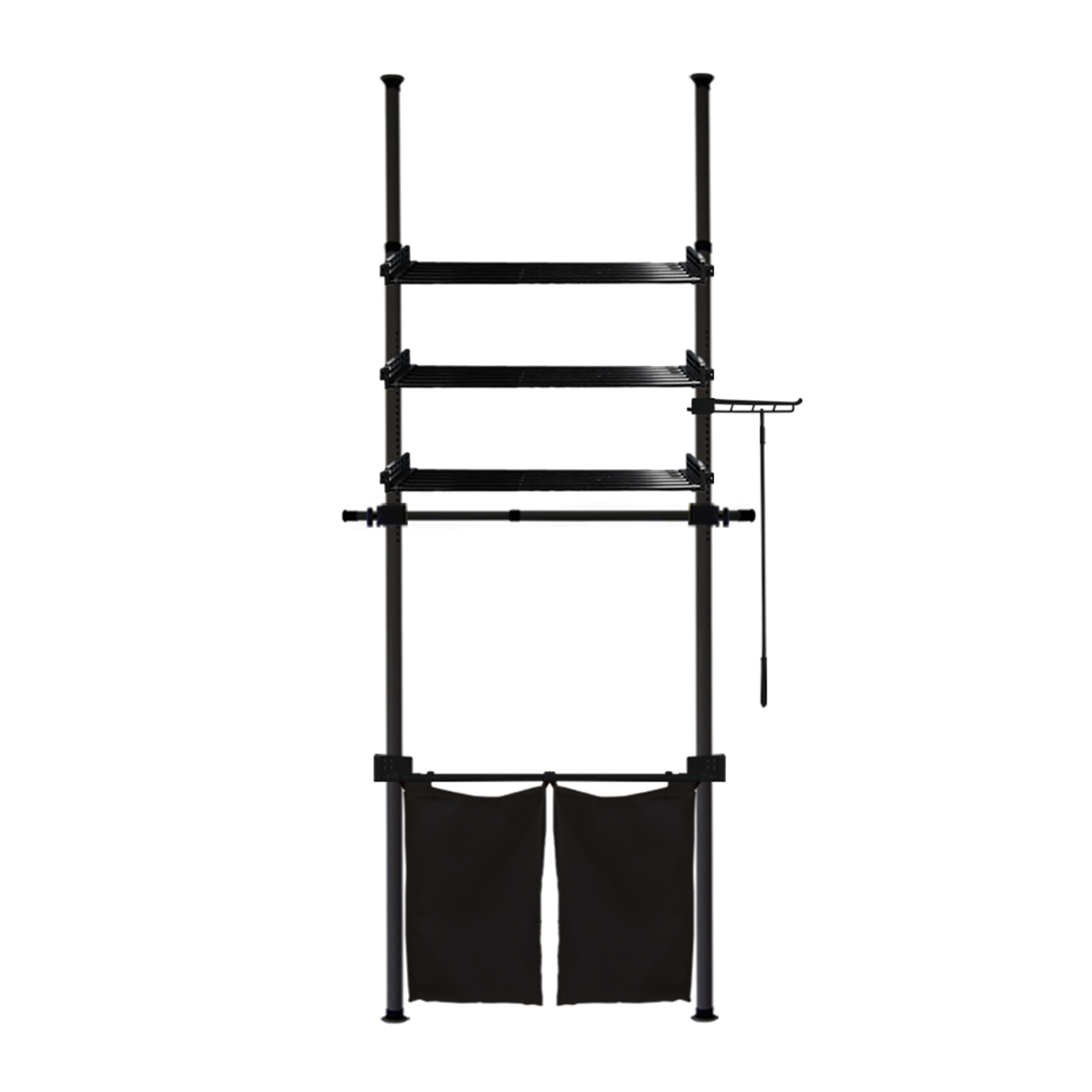 ราวแขวนผ้า TUGU R63B 80x42.5x300 ซม. สีดำ