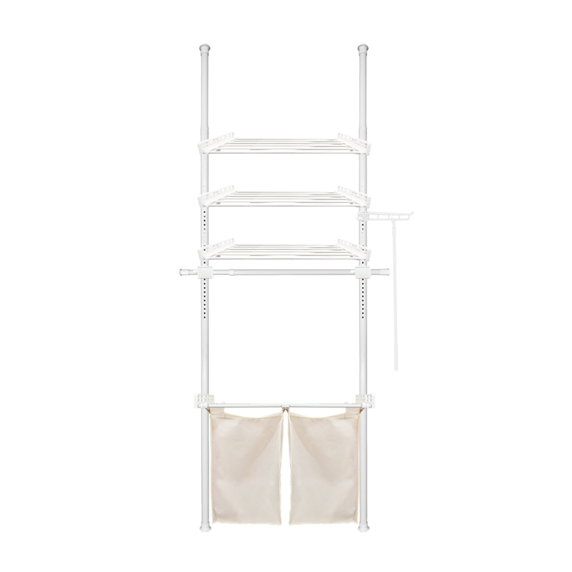 ราวแขวนผ้า TUGU R63PW 80x42.5x300 ซม. สีขาว