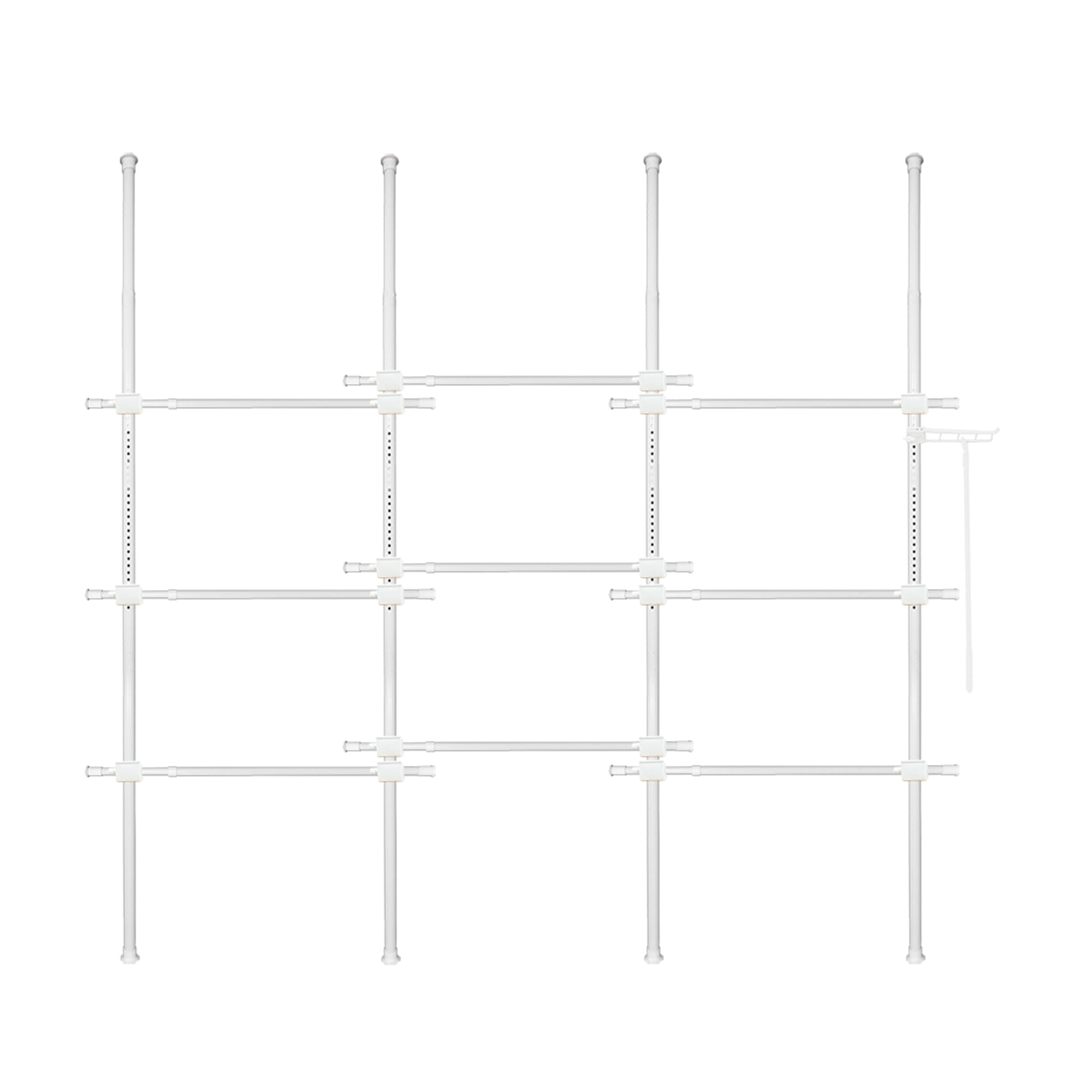ราวแขวนผ้า TUGU R65PW 330x50x300 ซม. สีขาว