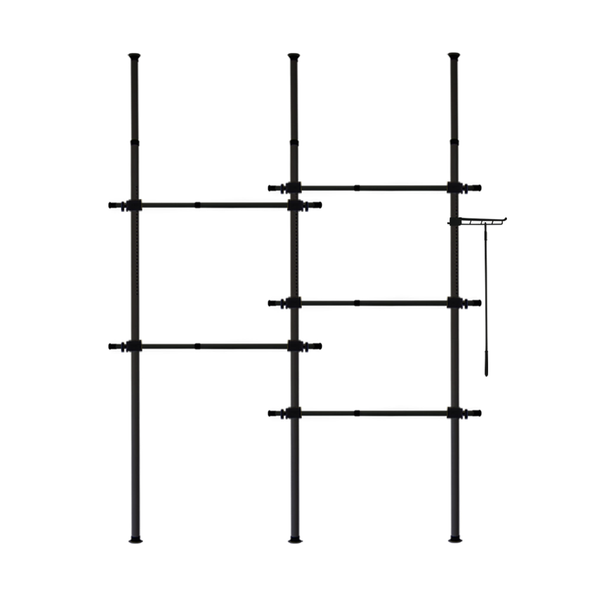 ราวแขวนผ้า TUGU R61B 220x50x300 ซม. สีดำ