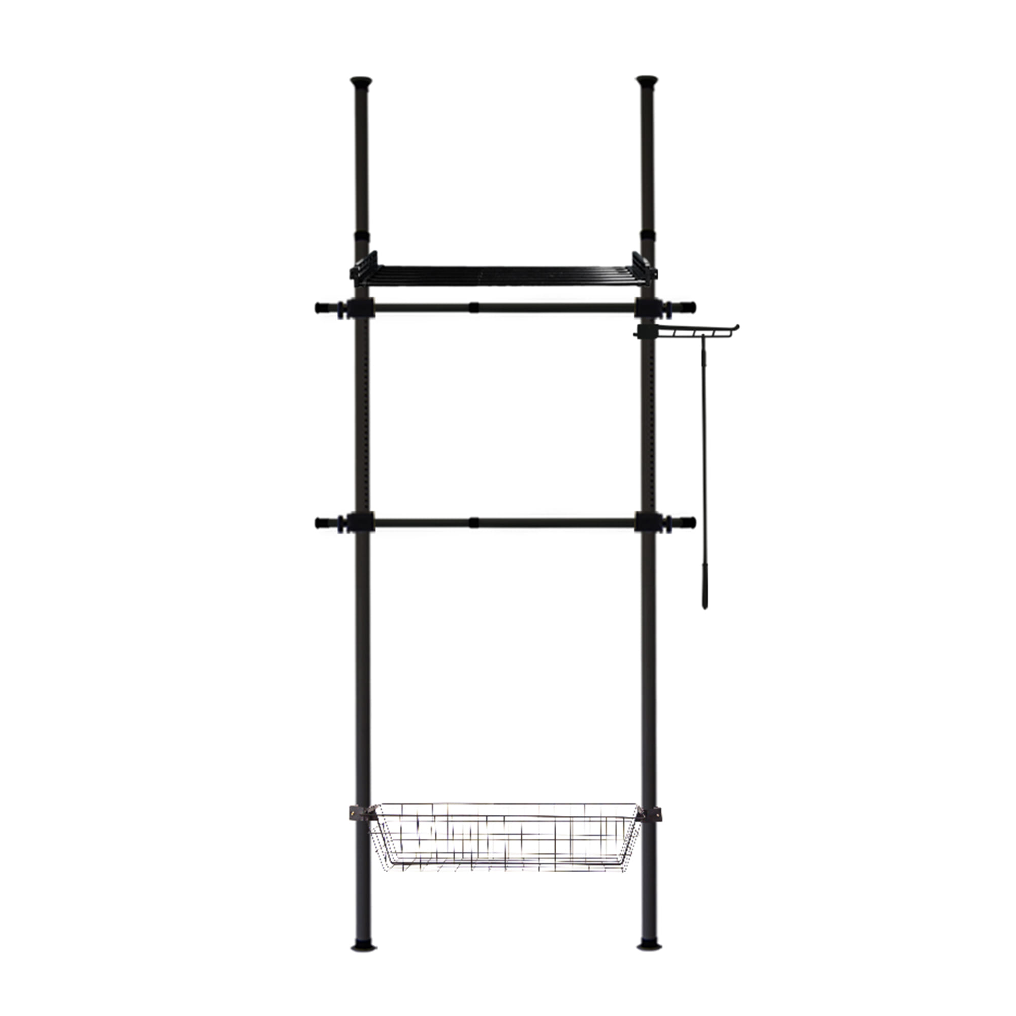 ราวแขวนผ้า TUGU R62B 85X42.5X300 ซม. สีดำ