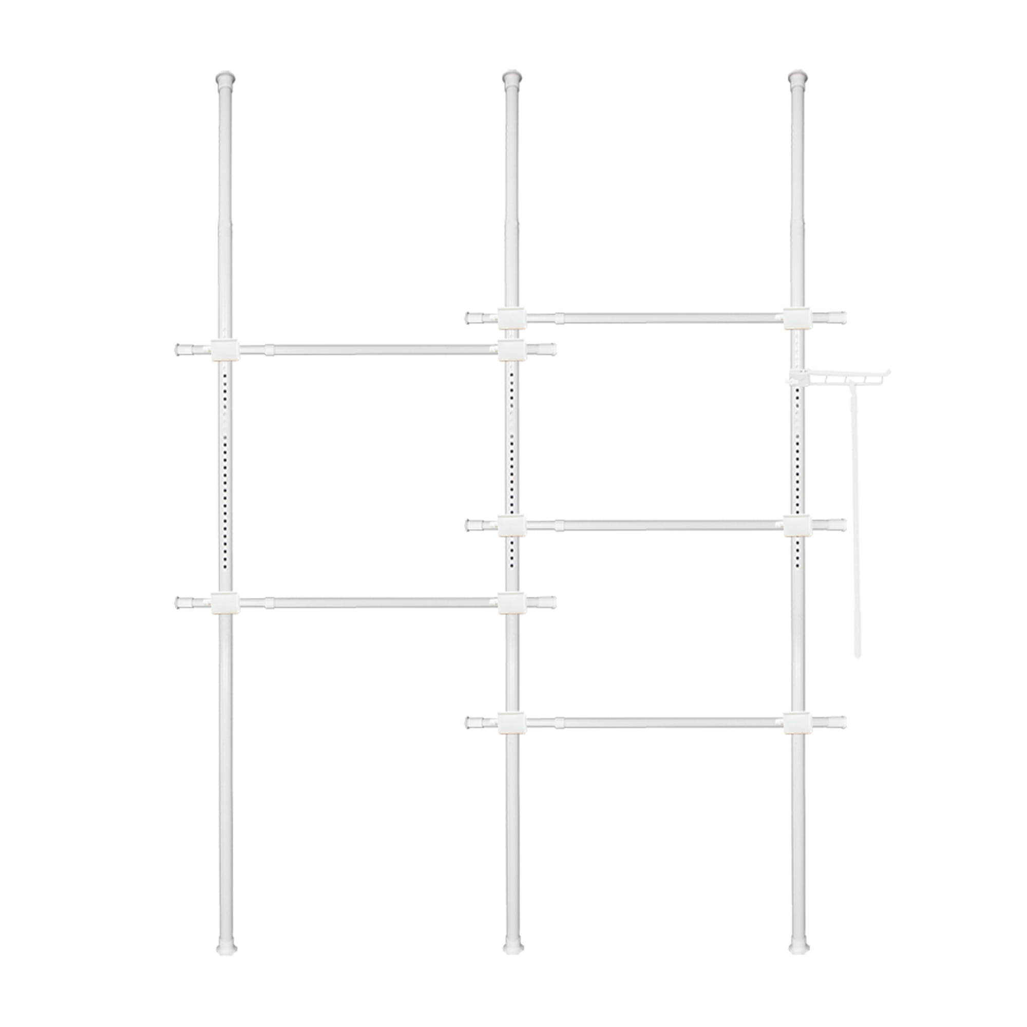 ราวแขวนผ้า TUGU R61PW 220x50x300 ซม. สีขาว