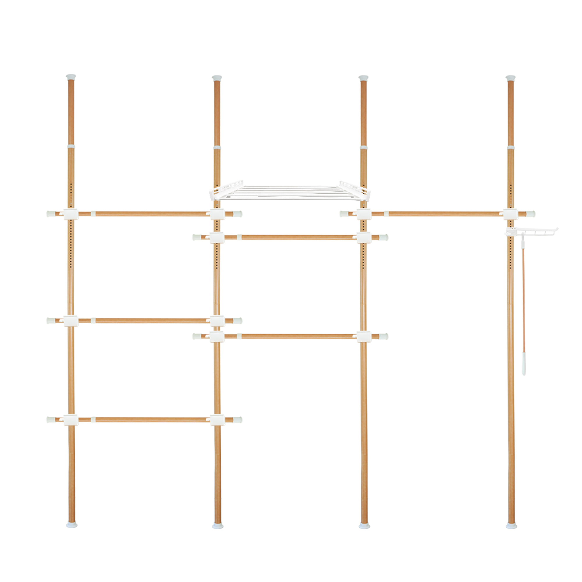 ราวแขวนผ้า TUGU R60M 240x42.5x300 ซม. ลายไม้