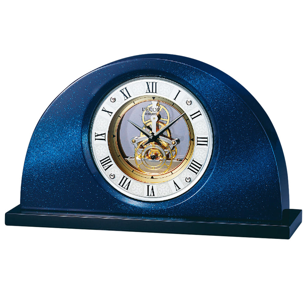 นาฬิกาตั้งโต๊ะ SEIKO CLOCKS AZ757L 7.7X12.9 นิ้ว สีน้ำเงิน