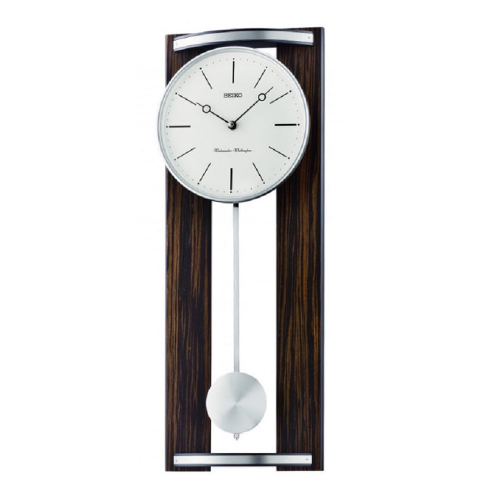 นาฬิกาแขวน SEIKO CLOCKS QXH078B 23.4X9.9 นิ้ว สีน้ำตาล