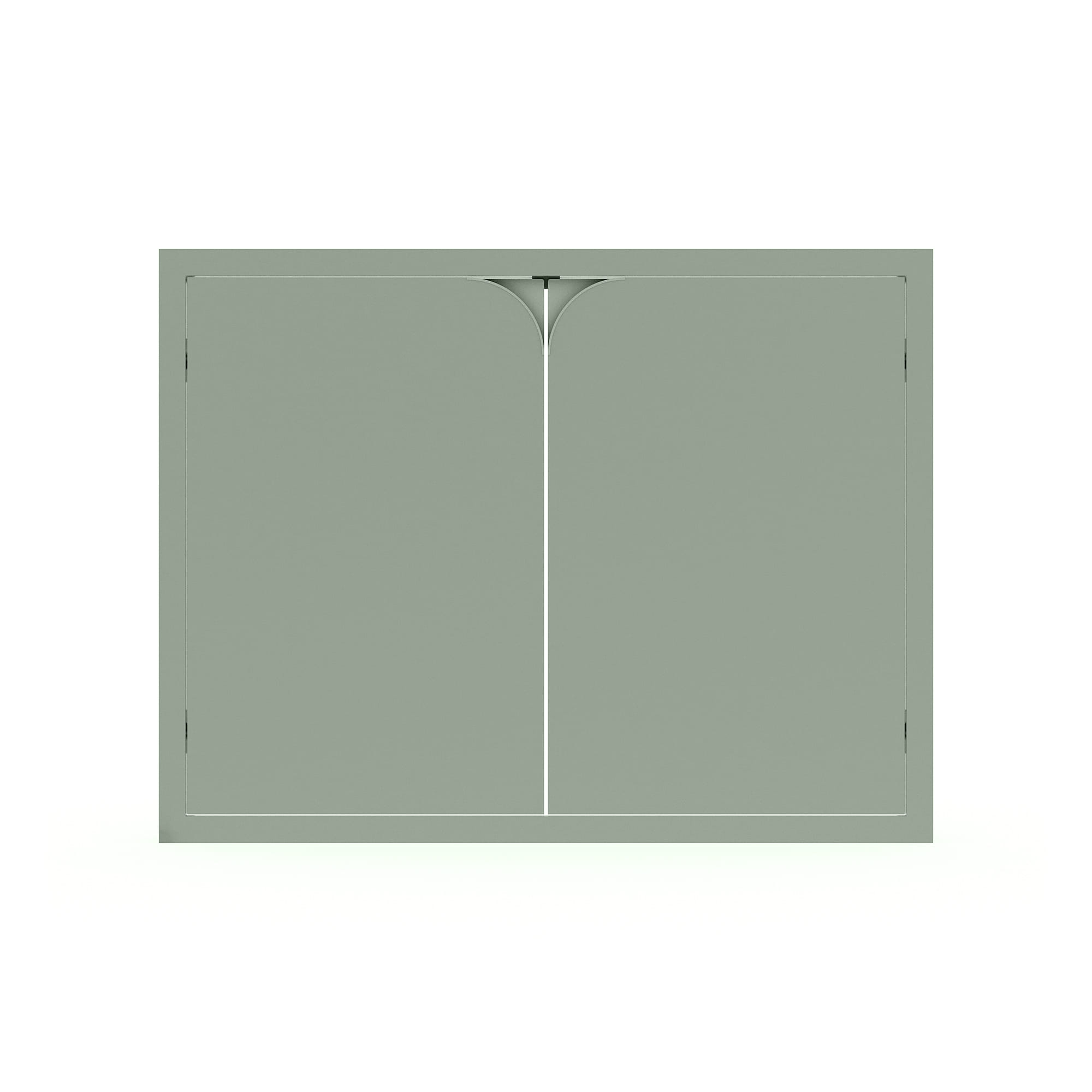 บานซิงค์คู่ KITZCHO CURVE 86x66 ซม. สี LEAF