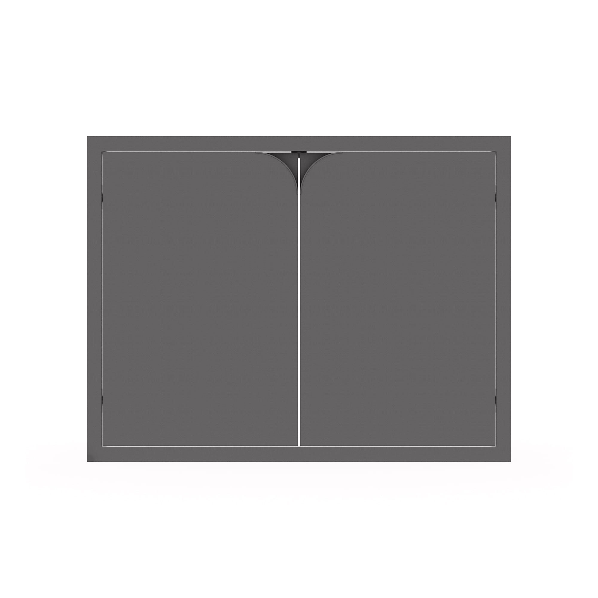 บานซิงค์คู่ KITZCHO CURVE 86x66 ซม. สี GREY GRAPHITE