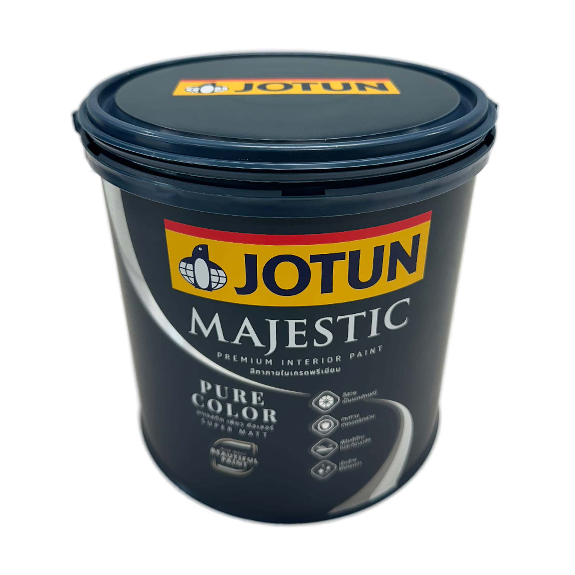 สีน้ำทาภายใน ชนิดด้าน JOTUN MAJESTIC PURE COLOR BASE A สีขาว 3.6 ลิตร