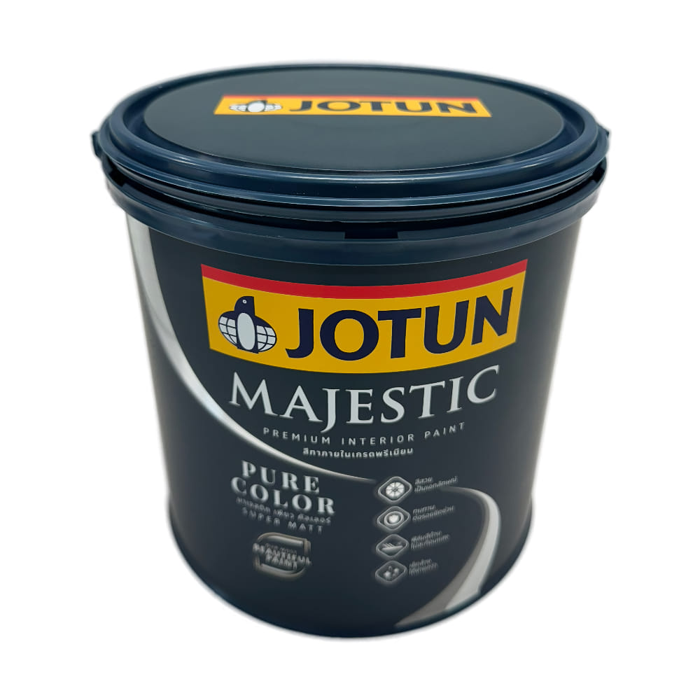 สีน้ำทาภายใน ชนิดด้าน JOTUN MAJESTIC PURE COLOR BASE B สีขาว 3.6 ลิตร