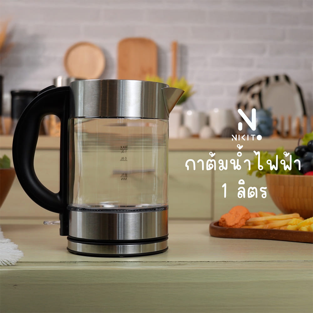 กาต้มน้ำไฟฟ้า NIKITO NK-KT01 1 ลิตร