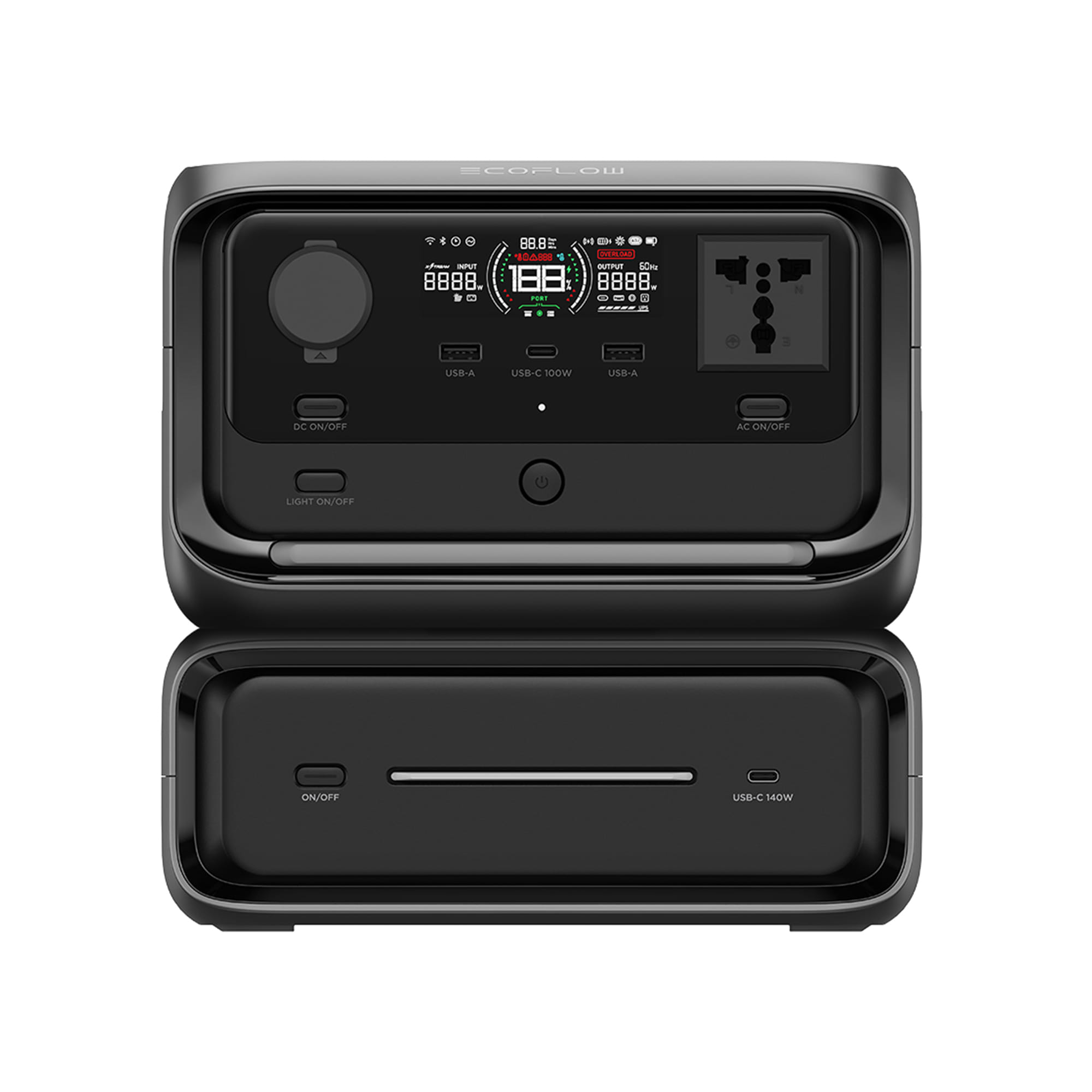 POWER BOX ECOFLOW RIVER 3 MAX 600 วัตต์ สีดำ