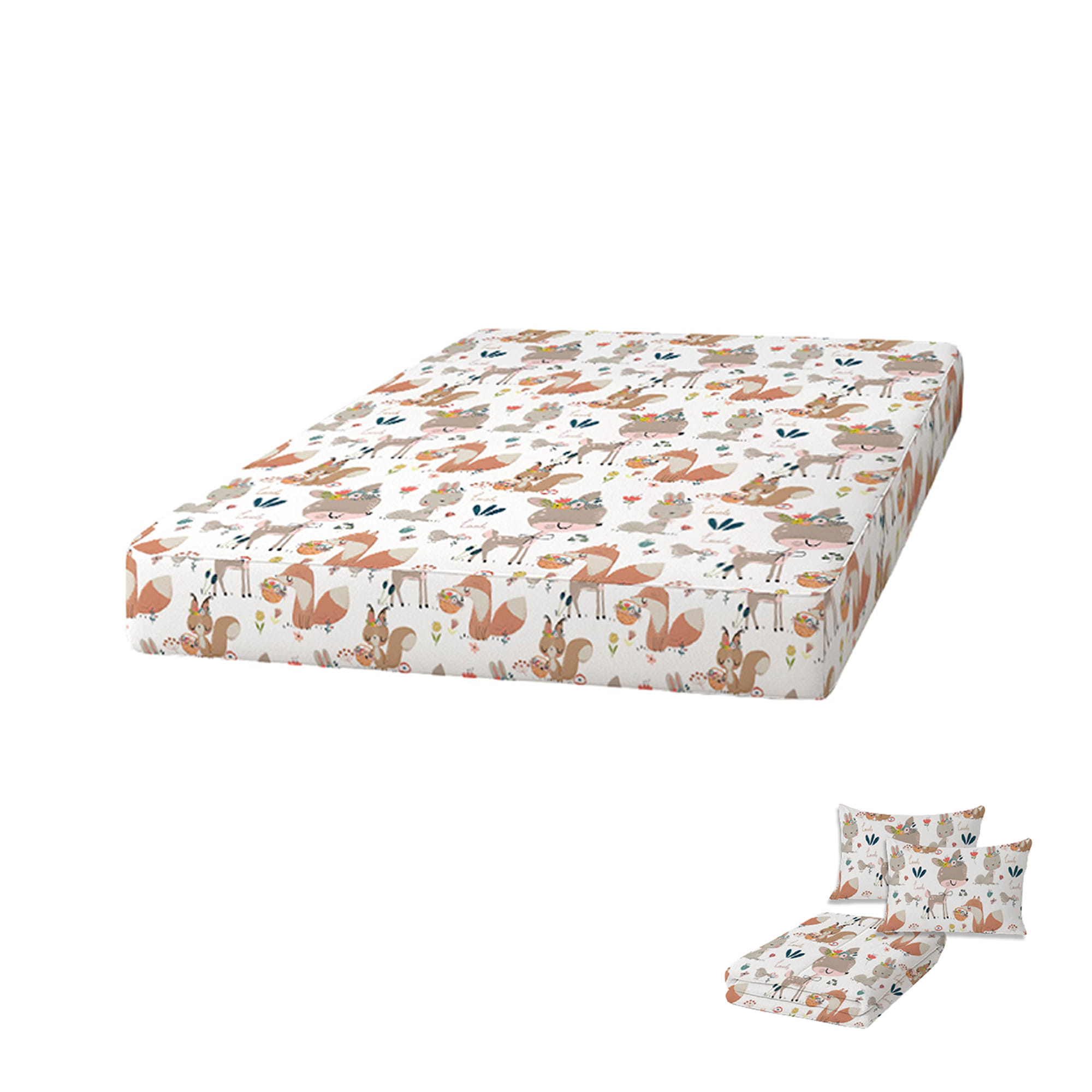 ที่นอนปิกนิก LEILALYNN SAFARI FESTIVAL 152x200 ซม. สี WHITE
