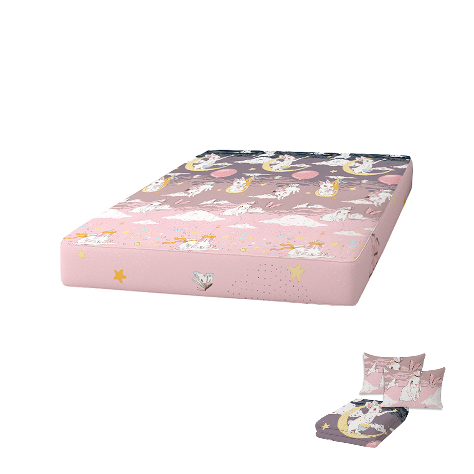 ที่นอนปิกนิก LEILALYNN RABBIT SKY 152x200 ซม. สี PINK