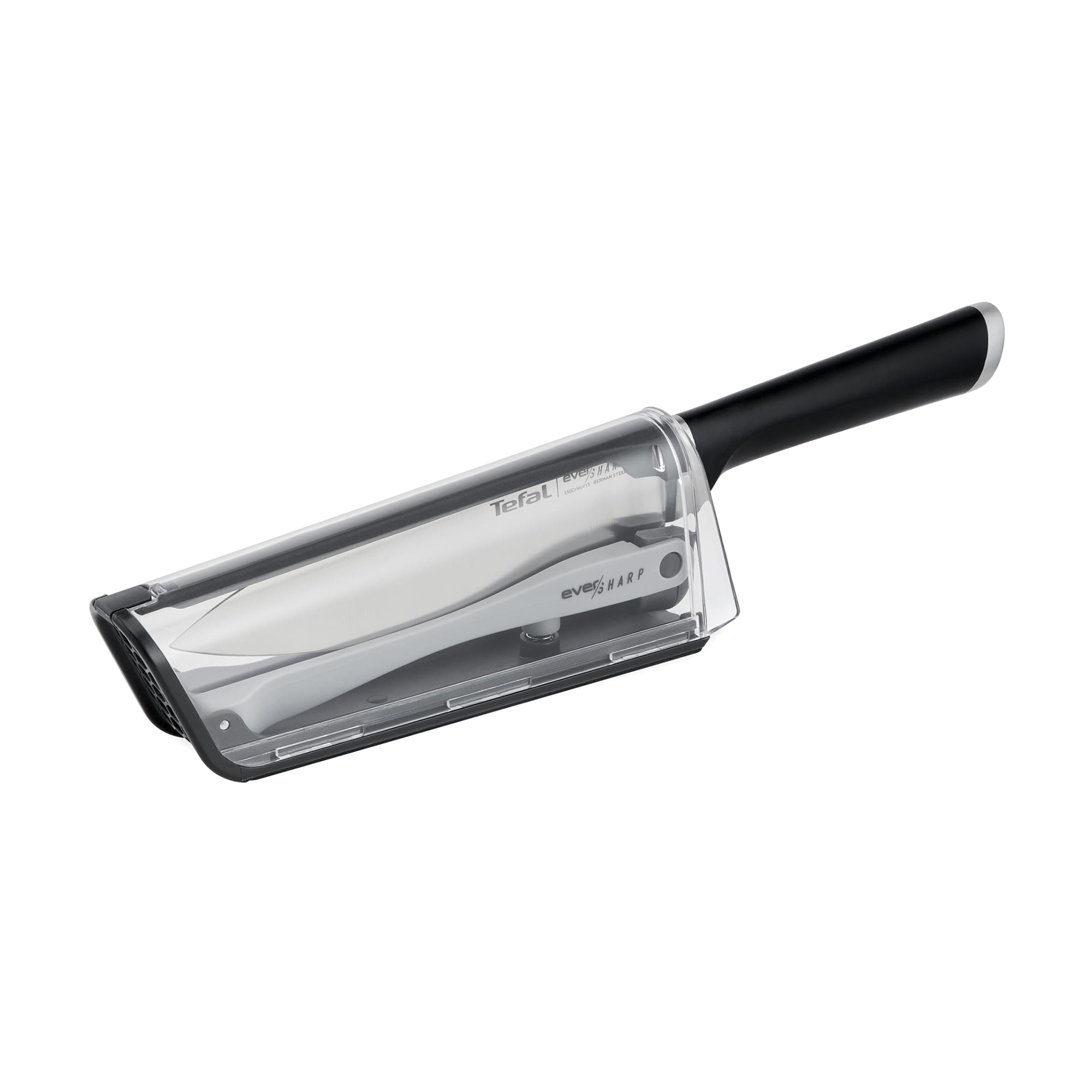 มีดเชฟ 16.5 ซม. พร้อมที่ลับมีดในตัว TEFAL EVERSHARP K2569004