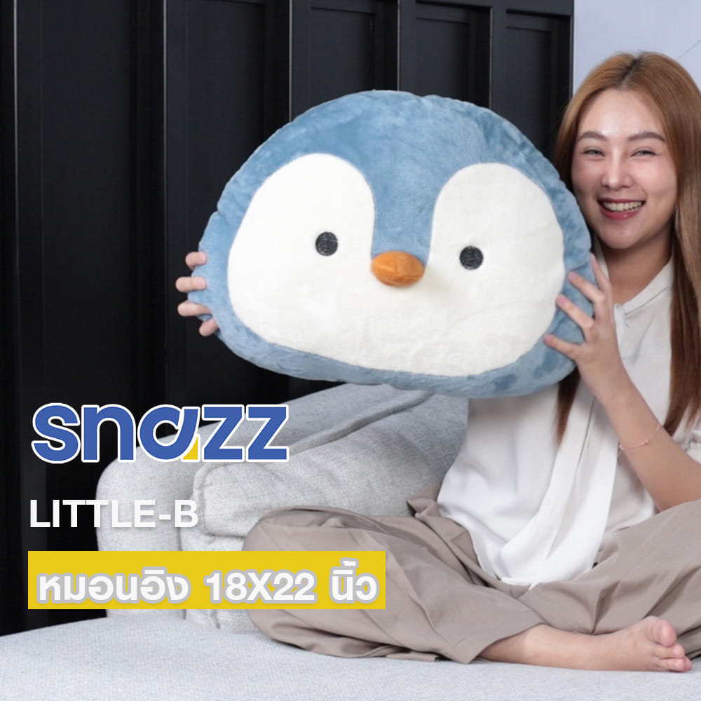 หมอนอิง SNAZZ LITTLE-B 18X22 นิ้ว สีน้ำตาล